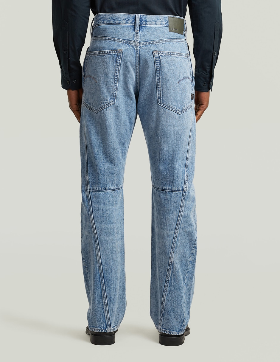 Jeans straight deslavado para hombre 2