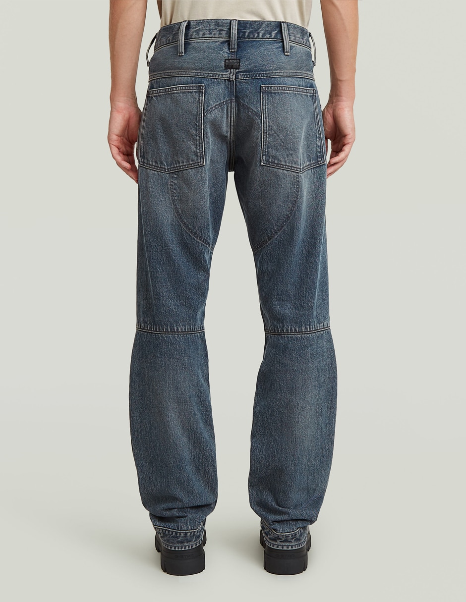 Jeans straight deslavado para hombre 2