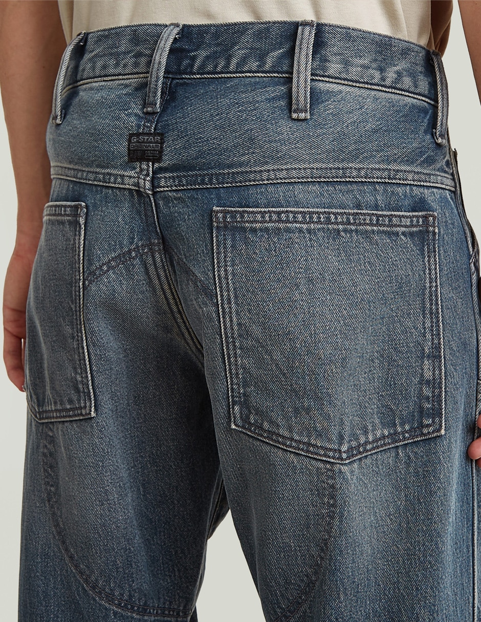 Jeans straight deslavado para hombre 3