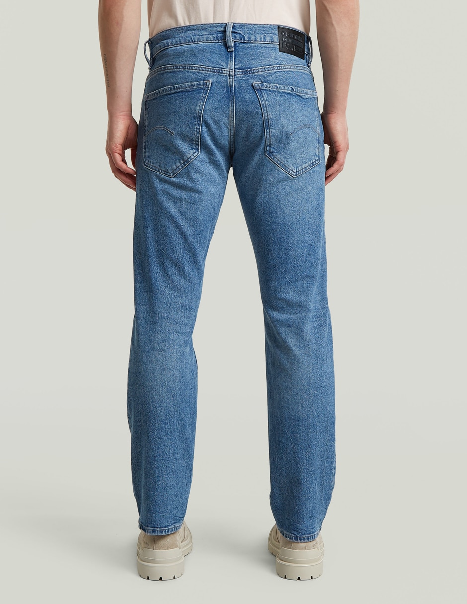 Jeans straight deslavado para hombre 2