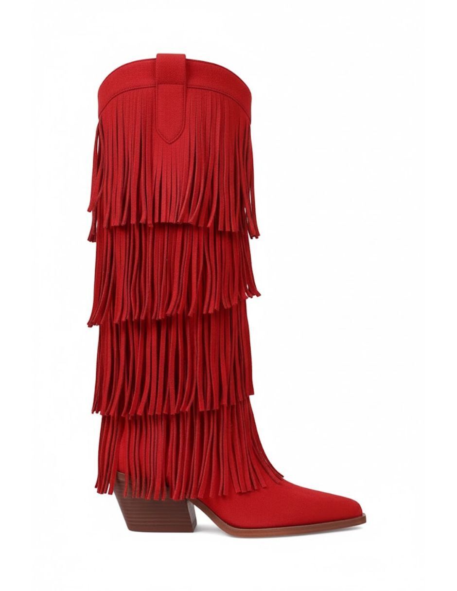 Bota cowboy abajo de la rodilla para mujer