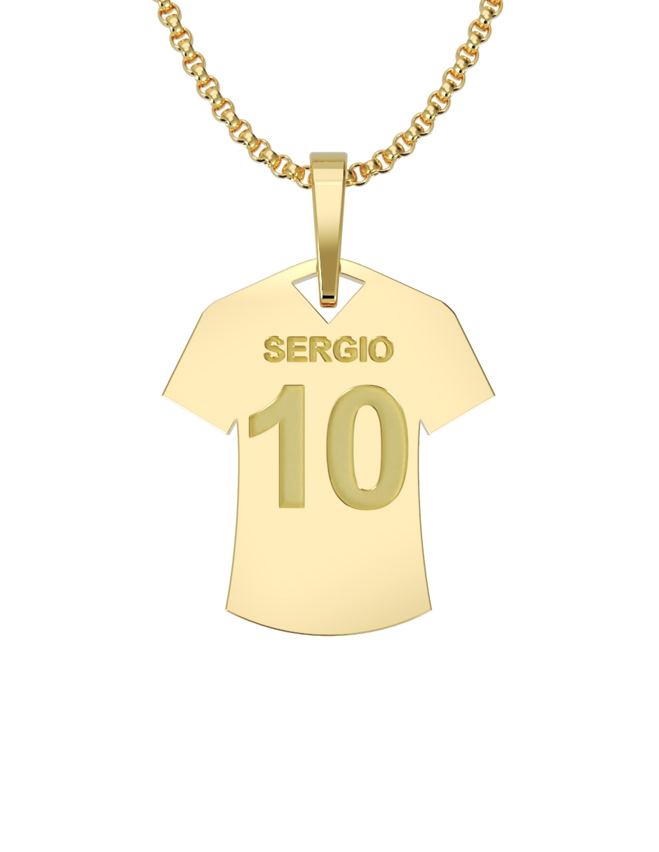Collar con dije oro 10 k 4