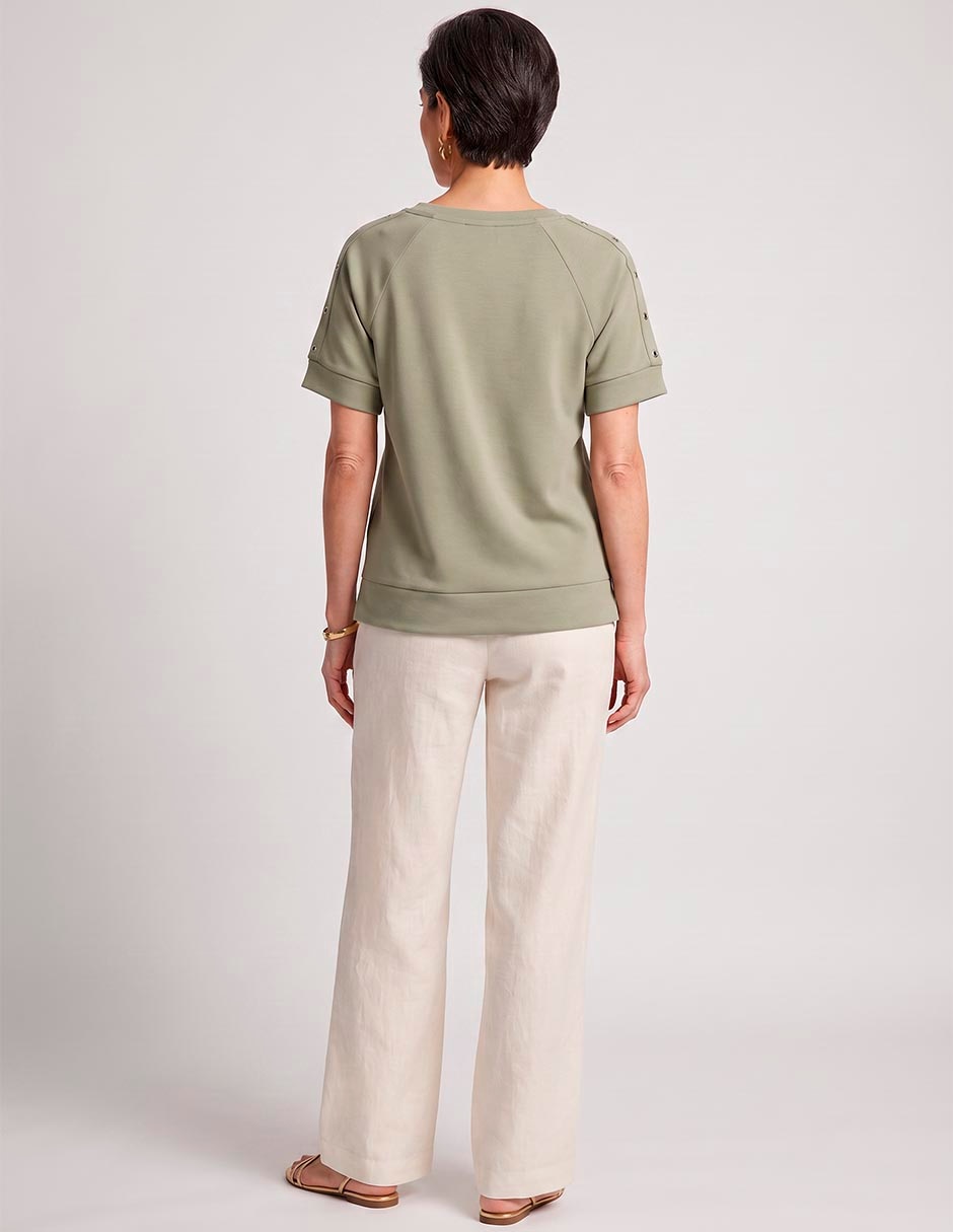 Blusa chico's manga corta para mujer