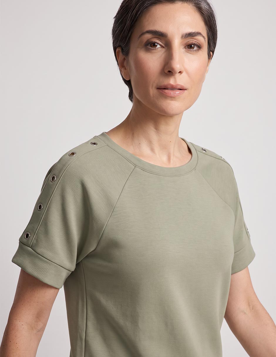 Blusa chico's manga corta para mujer