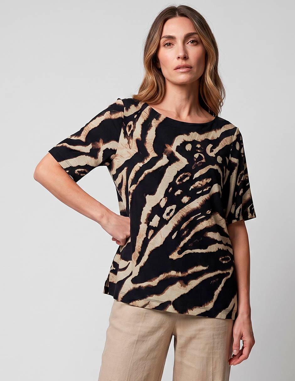 Blusa Travelers animal print para mujer Blusa Travelers animal print para mujer