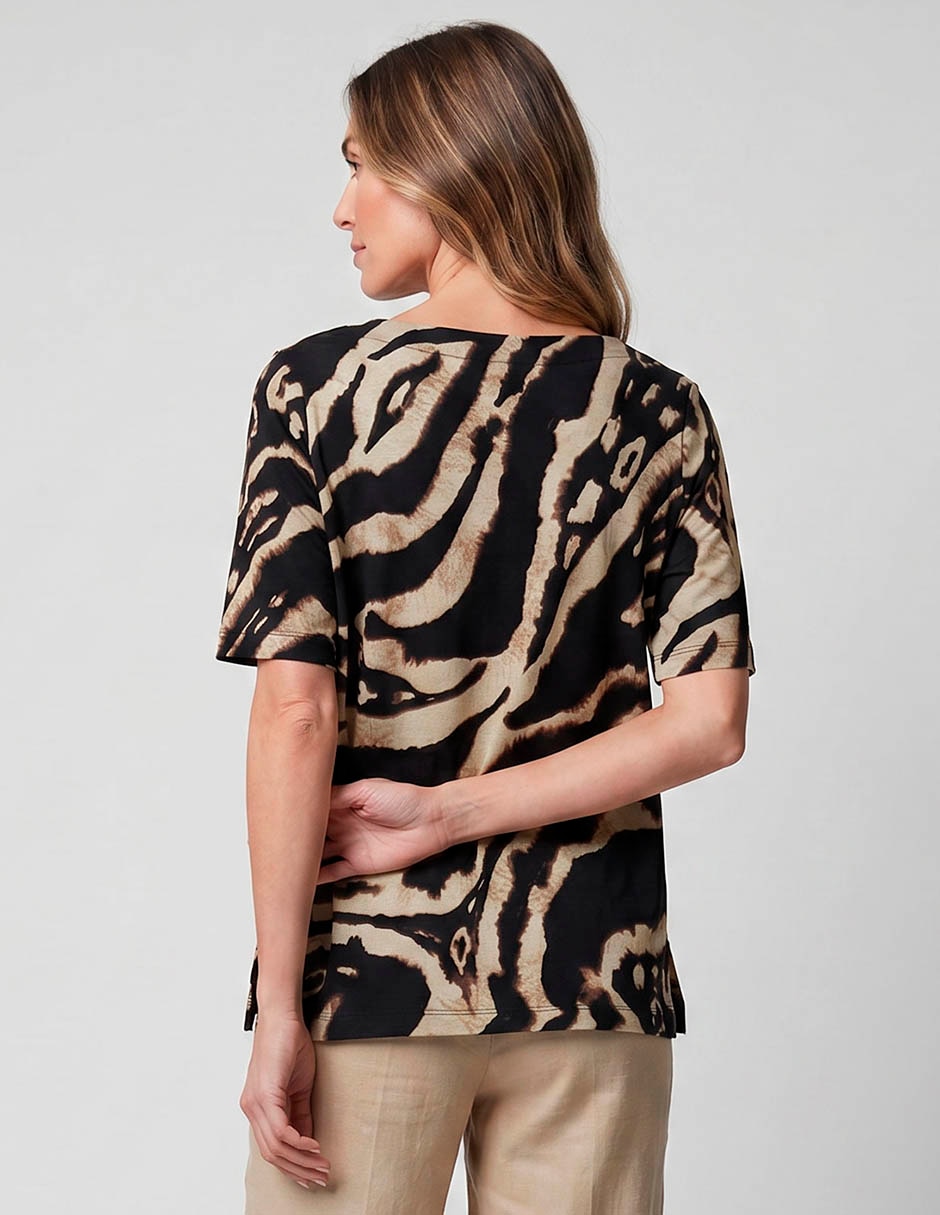 Blusa Travelers animal print para mujer 2