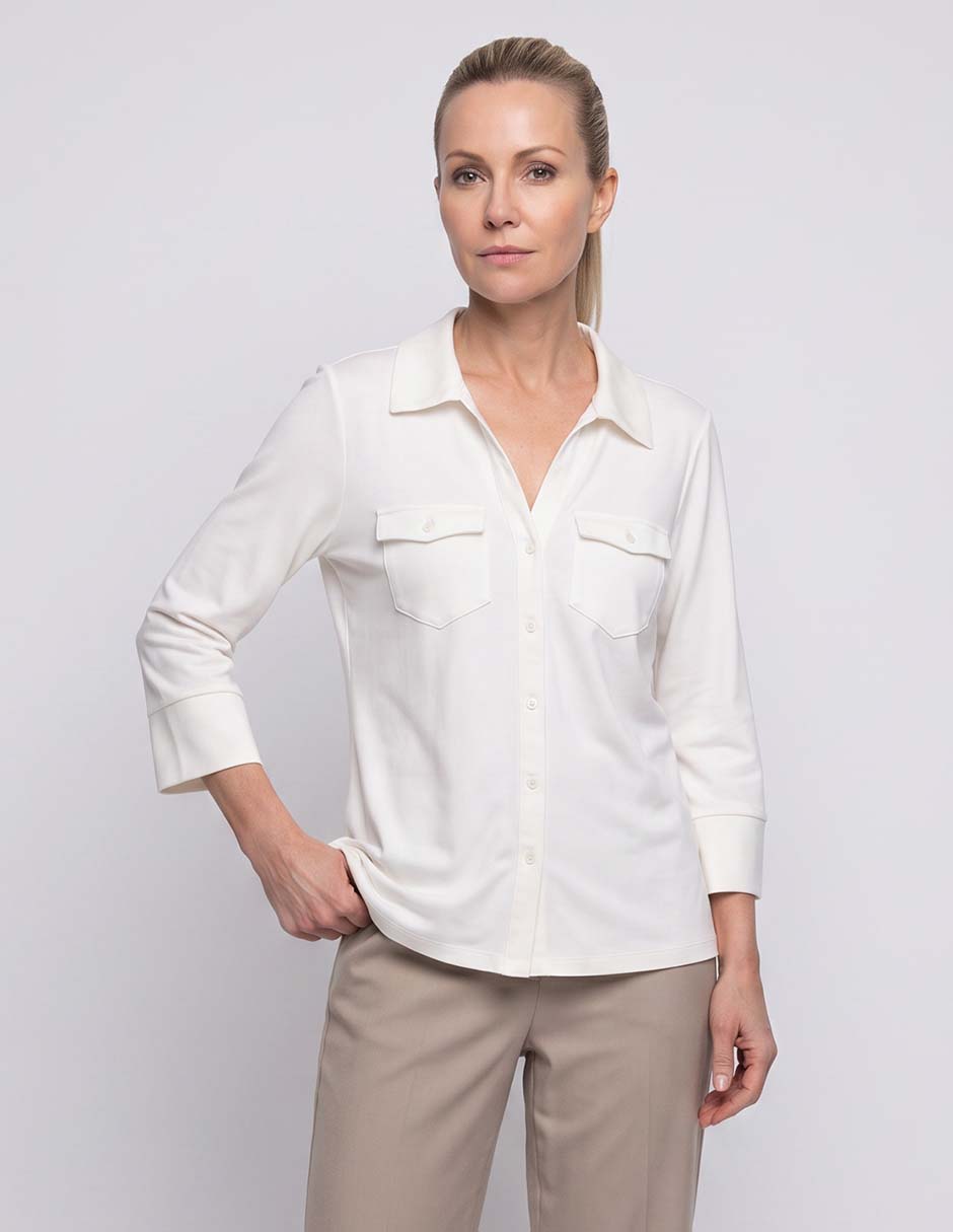 Blusa manga 3/4 para mujer Blusa manga 3/4 para mujer