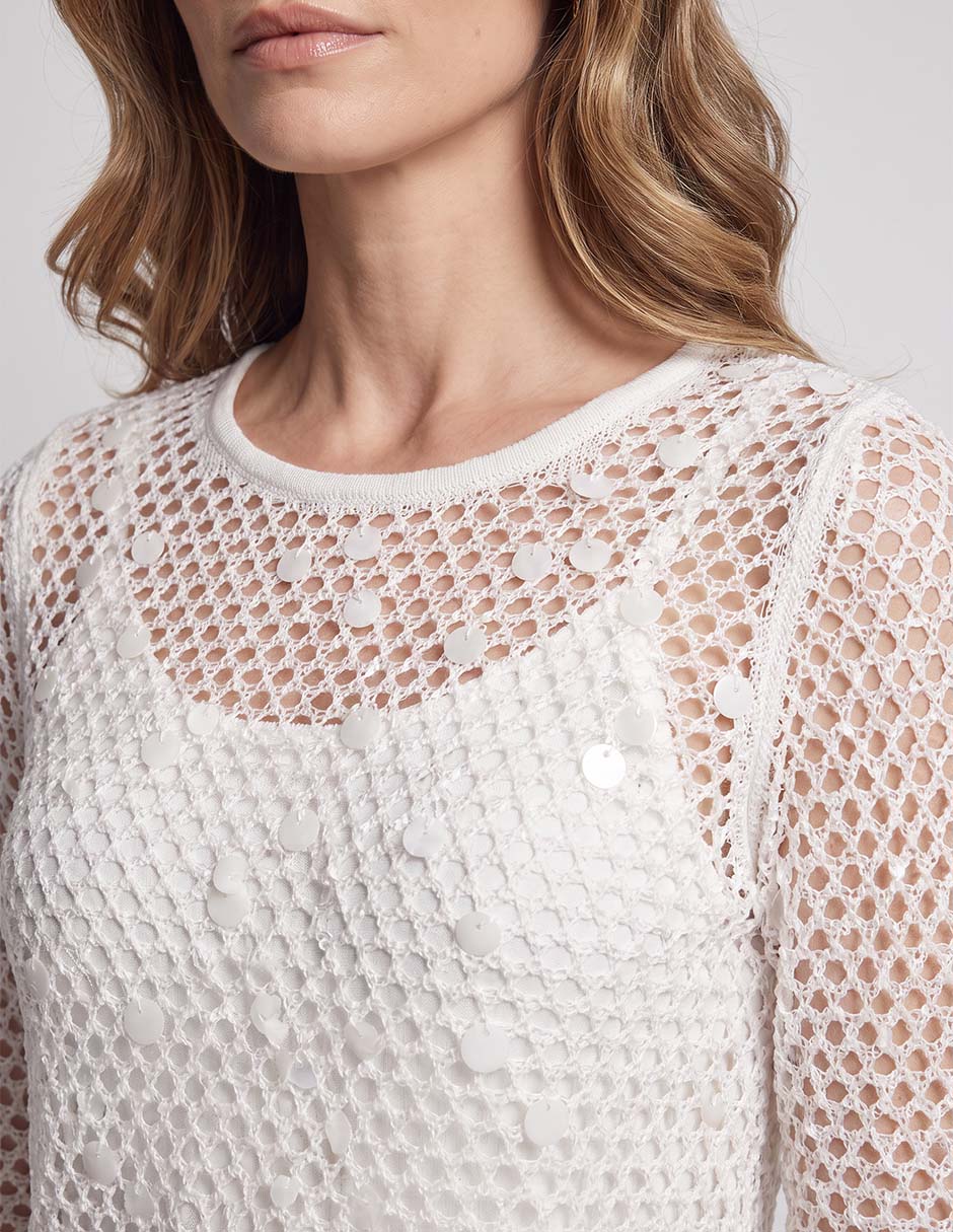 Suéter cuello redondo para mujer 3