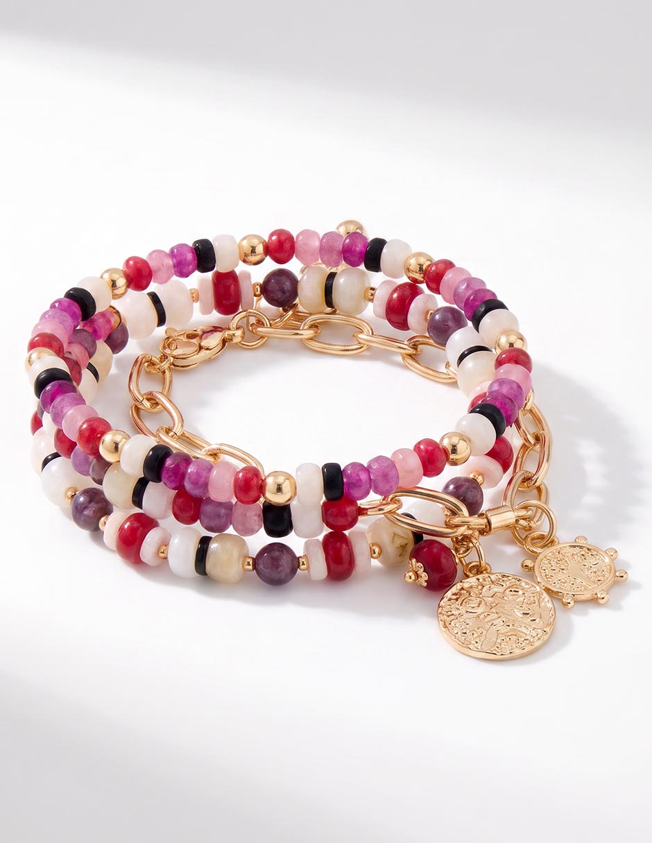 Set pulsera con acabado brillante 2
