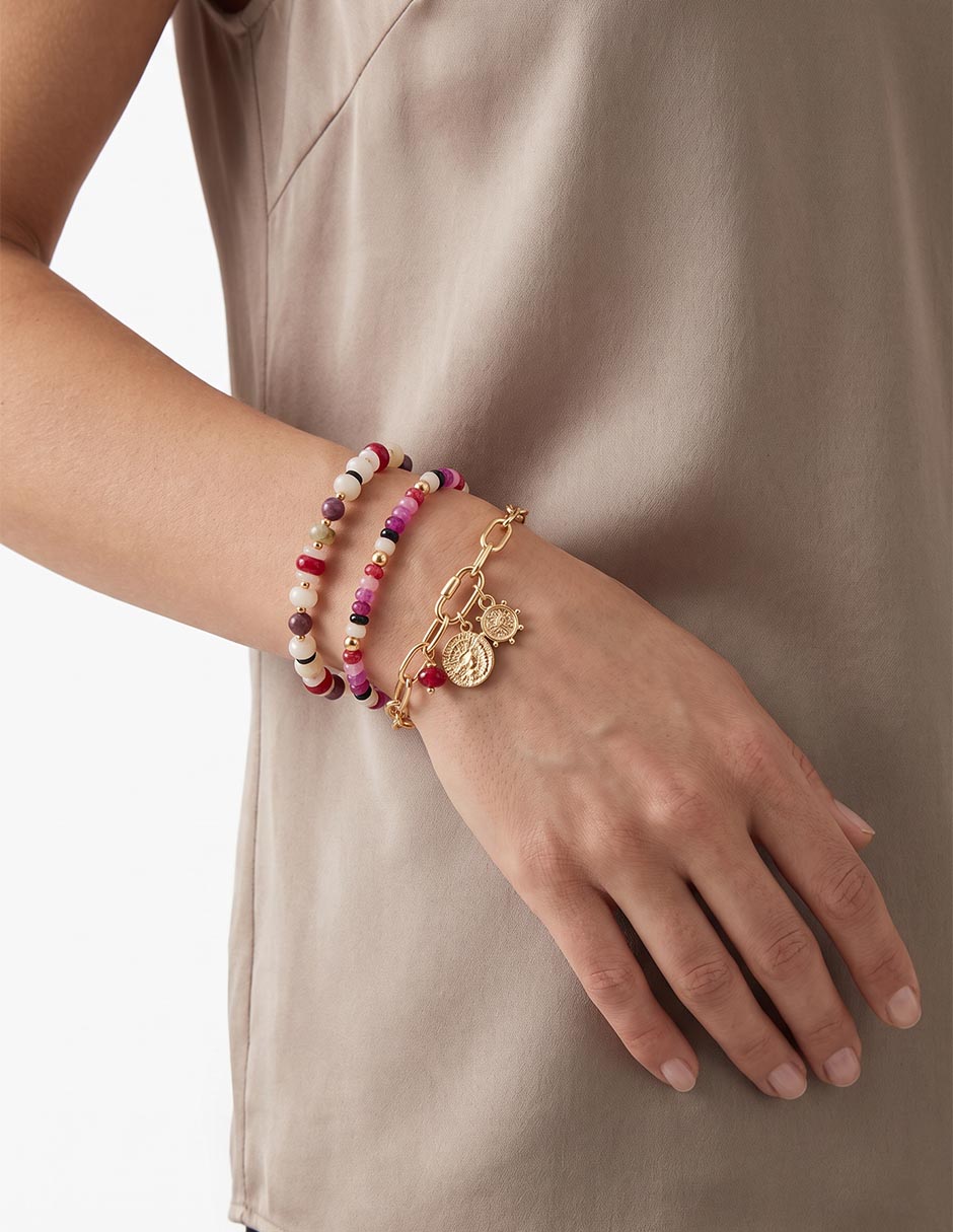 Set pulsera con acabado brillante 3