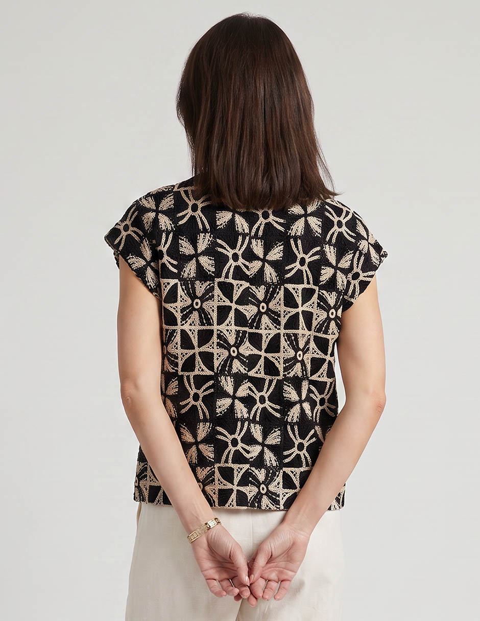 Blusa manga corta para mujer 2