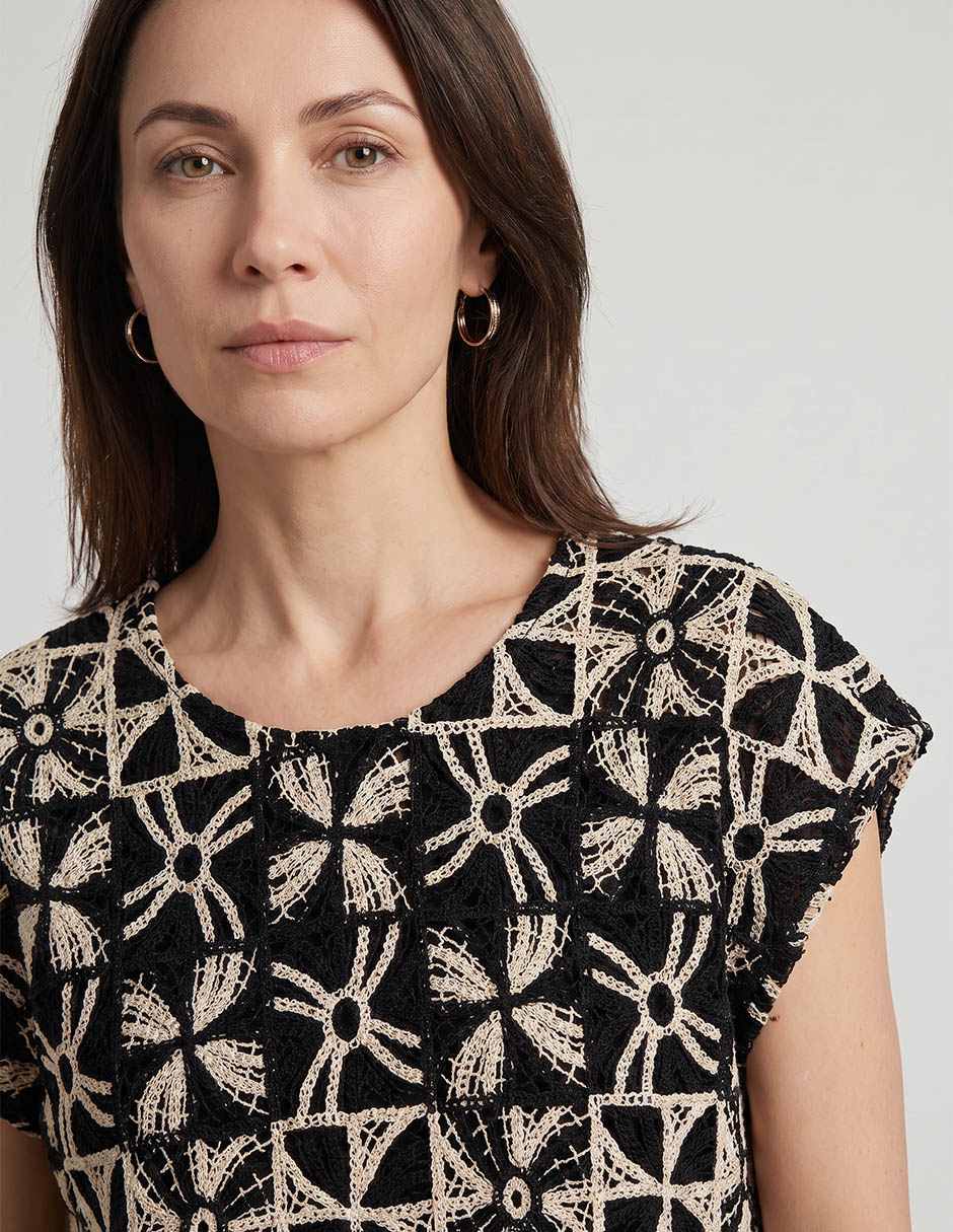 Blusa manga corta para mujer 3