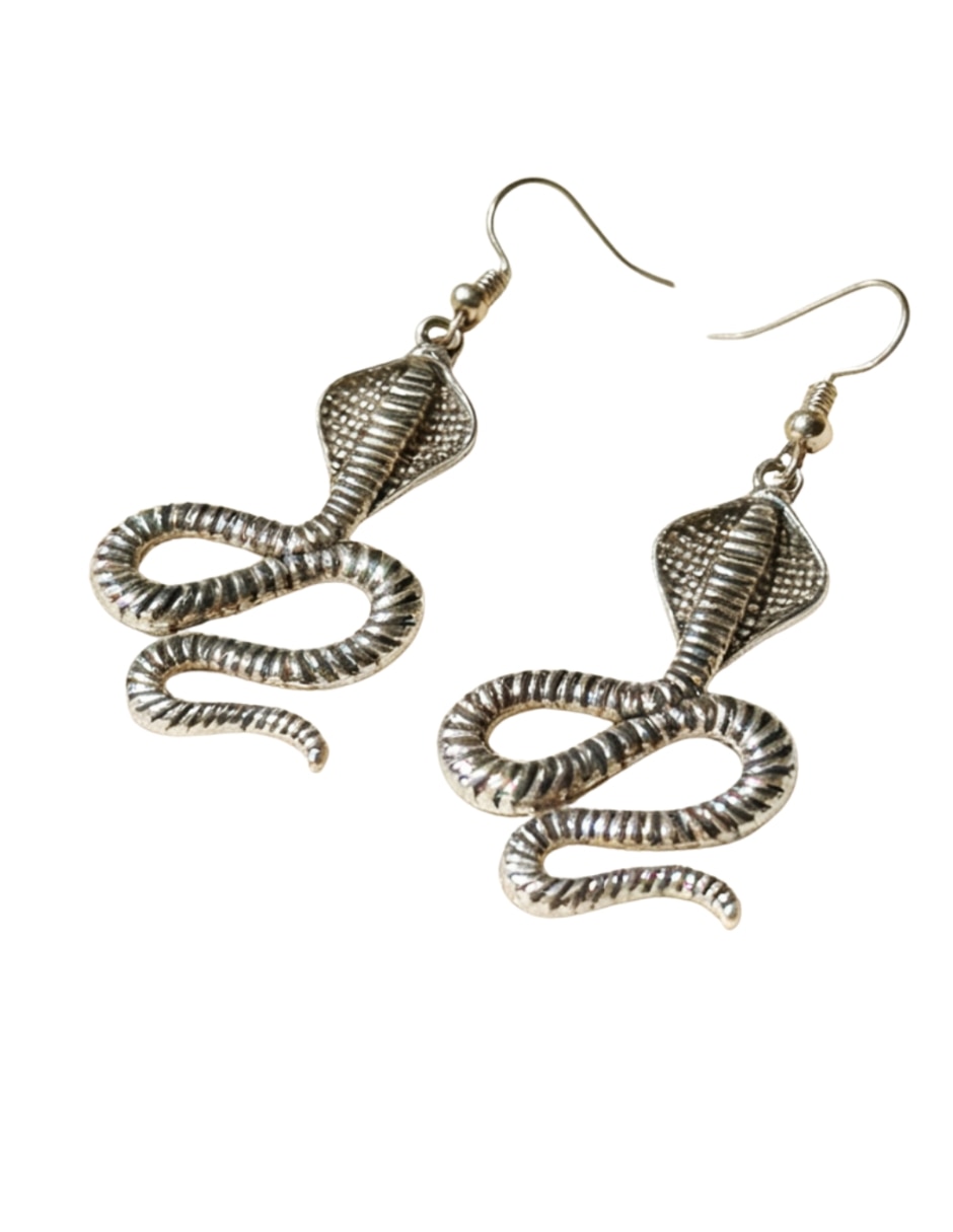 Aretes largos de cobra Cowmmerce