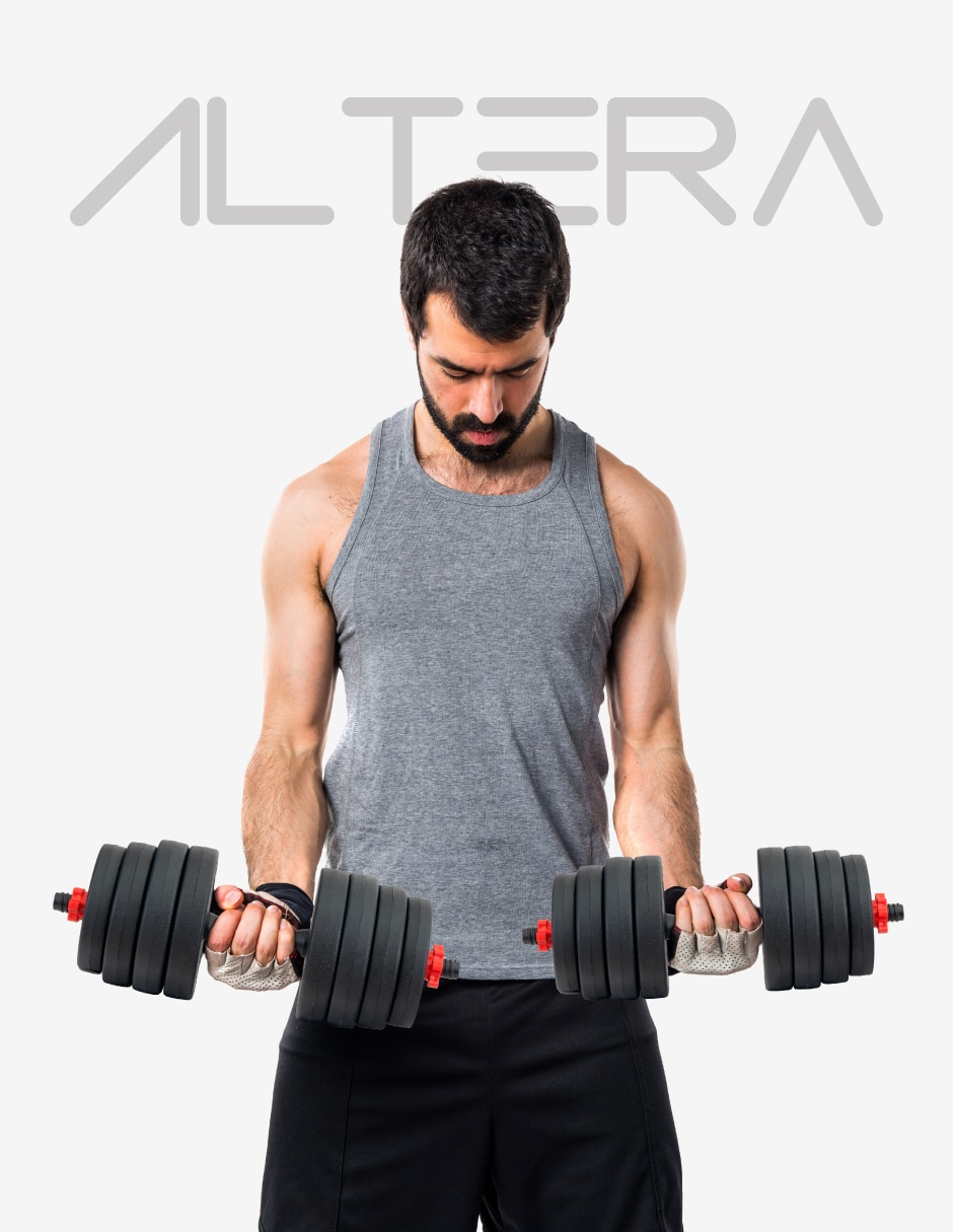 Set mancuernas de peso variable Altera 27 piezas