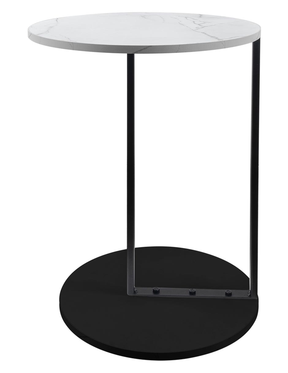 Mesa de servicio Tahmek de metal y madera