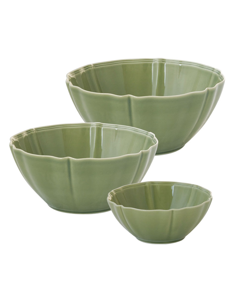 Set bowl Cosecha 3 piezas de porcelana 1