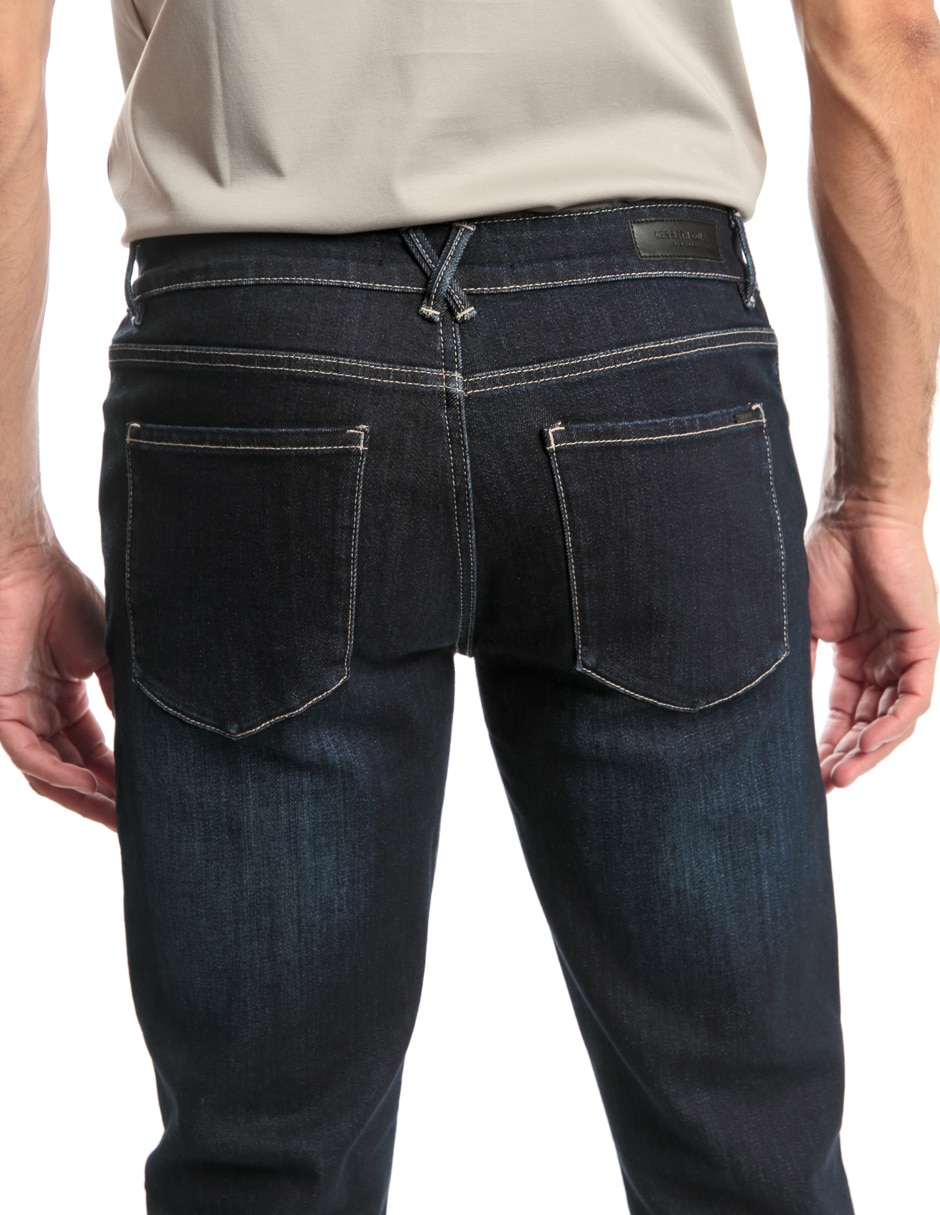 Jeans slim lavado medio para hombre 5