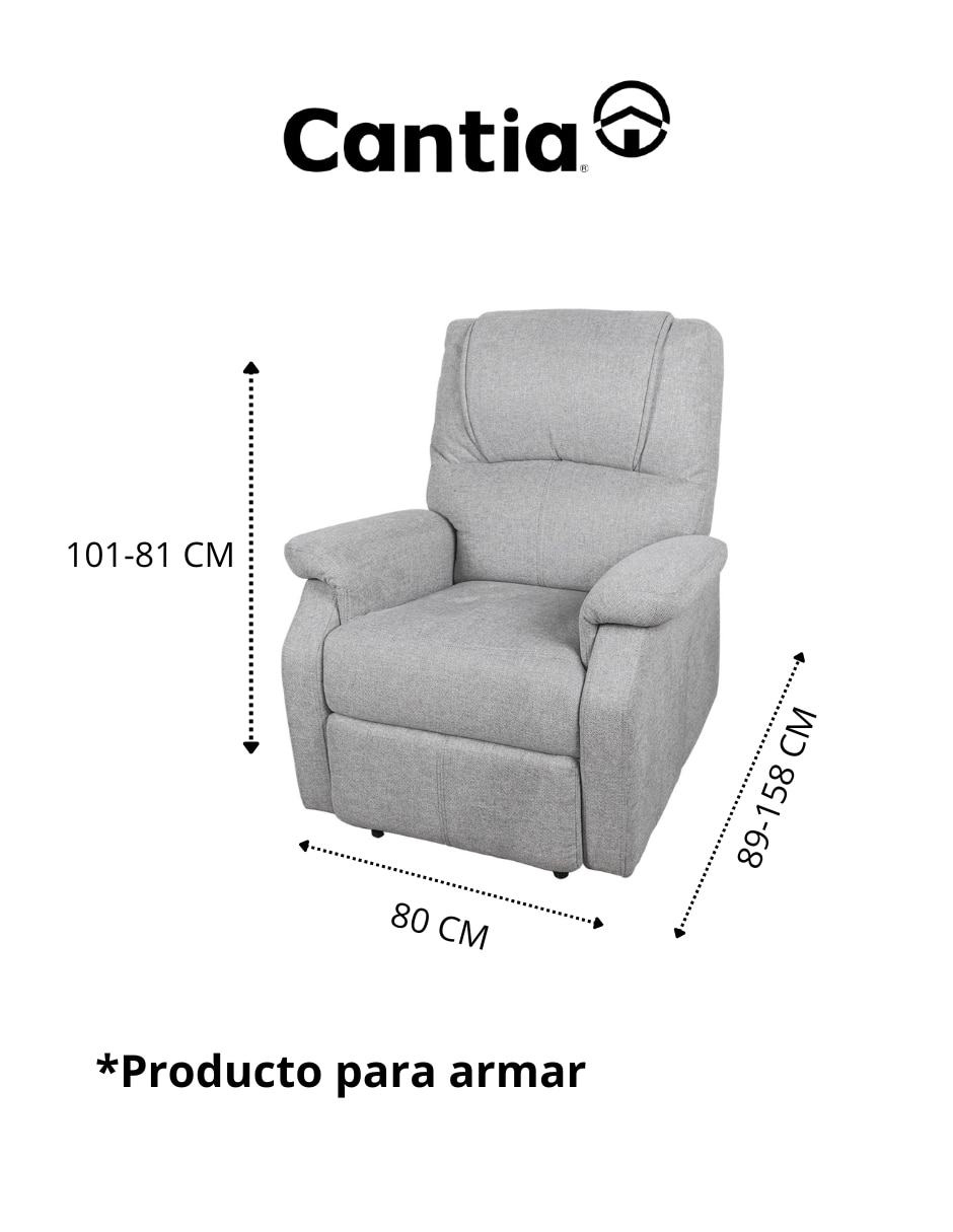 Reclinable Aras Cantia de acero