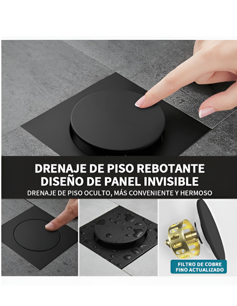 Tapa para coladera de Baño de Acrílico 4