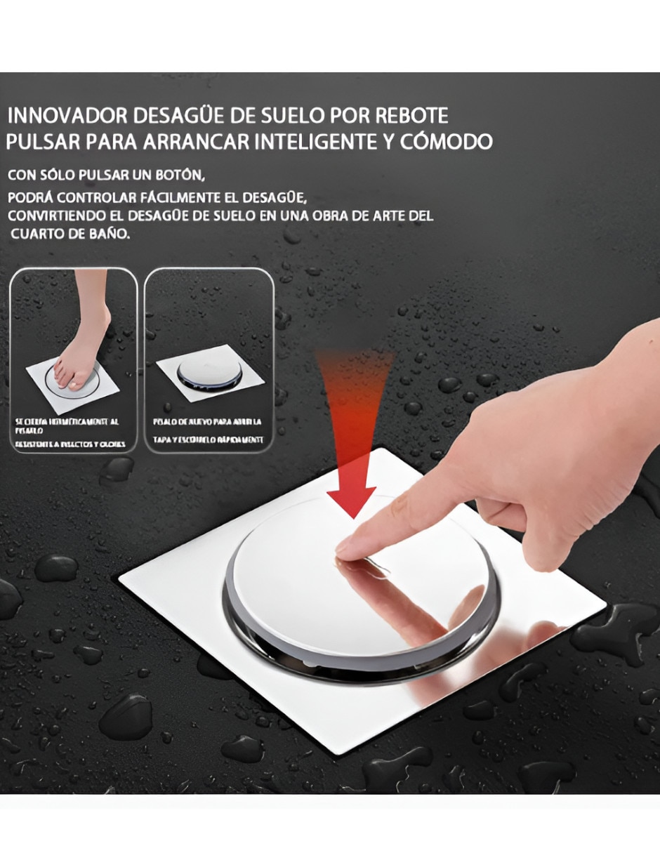Coladera para piso de acero inoxidable XTLLAR12566 2