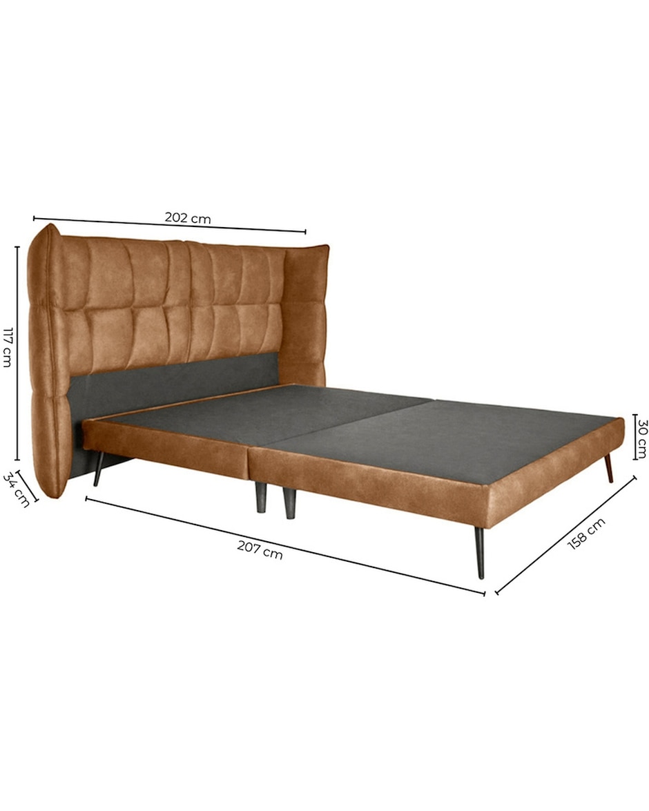 Cama Sanft Sochic de madera pino individual
