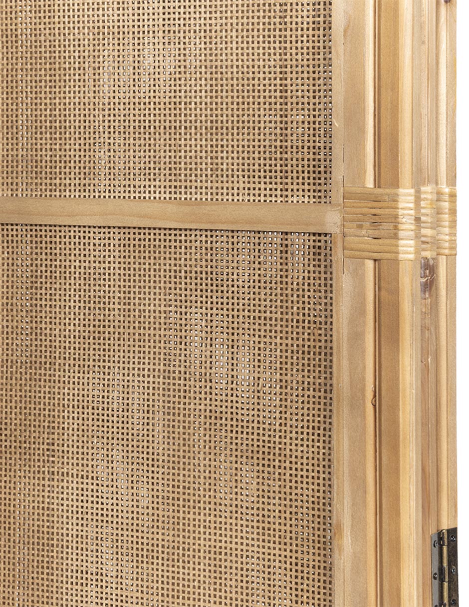 Biombo Kranj 3 paneles de madera 4