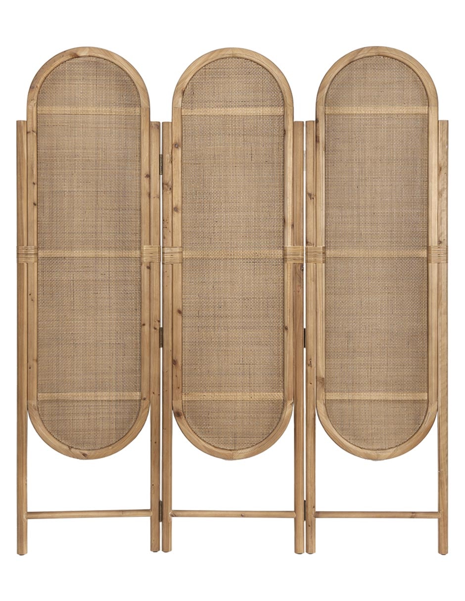 Biombo Kranj 3 paneles de madera 5