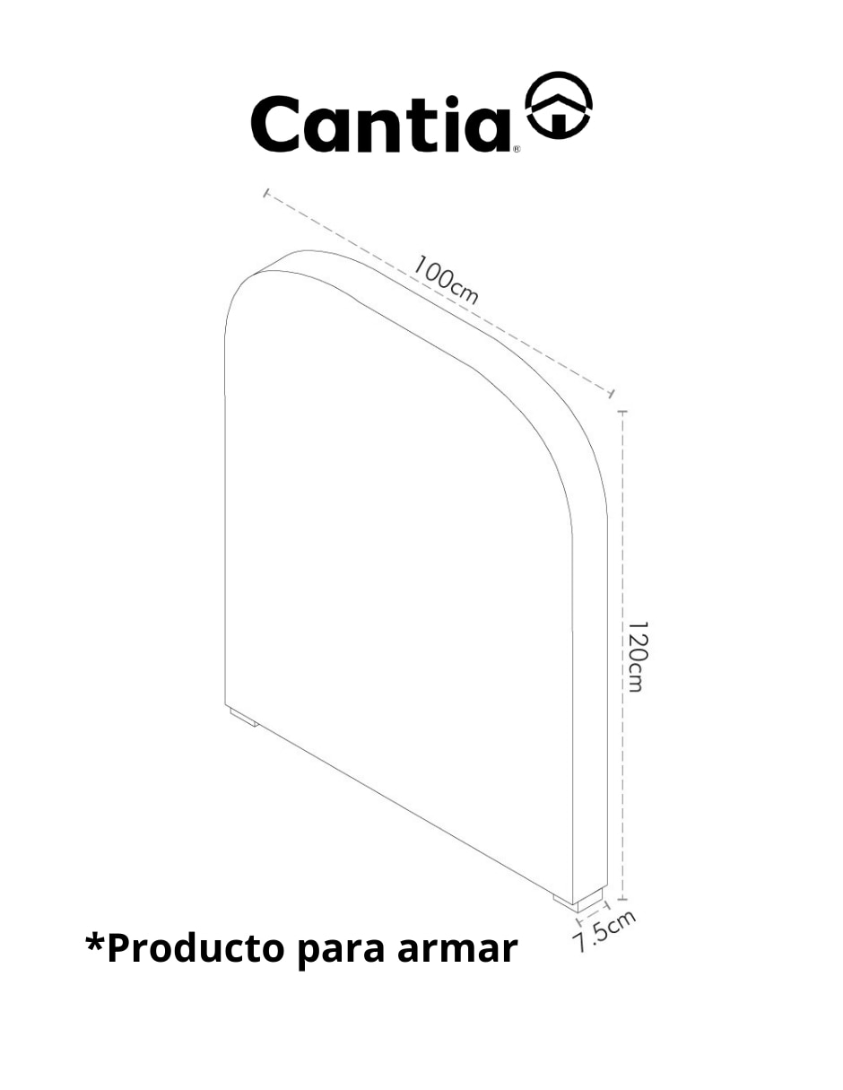 Cabecera/Set cabecera No ZEMPOALA CANTIA de Madera y tela
