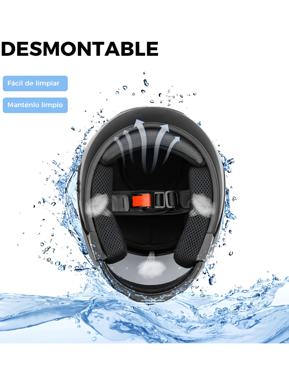 Casco 3/4 para motorsport para hombre