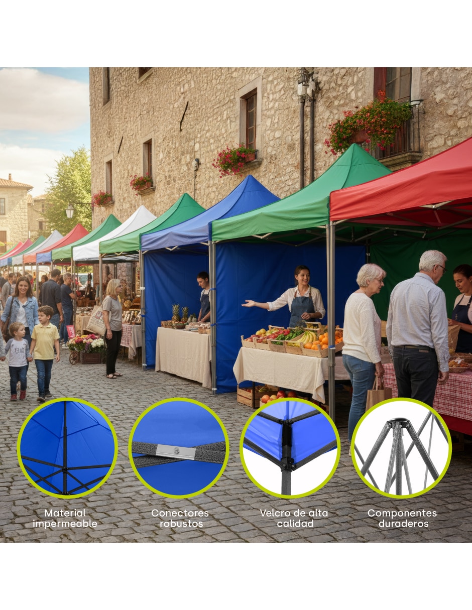 Toldo plegable 3x3 2