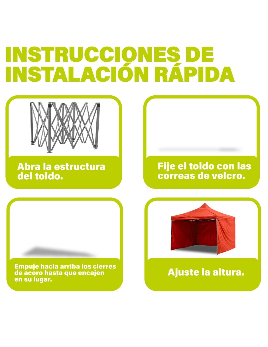Toldo plegable Onof 3x3