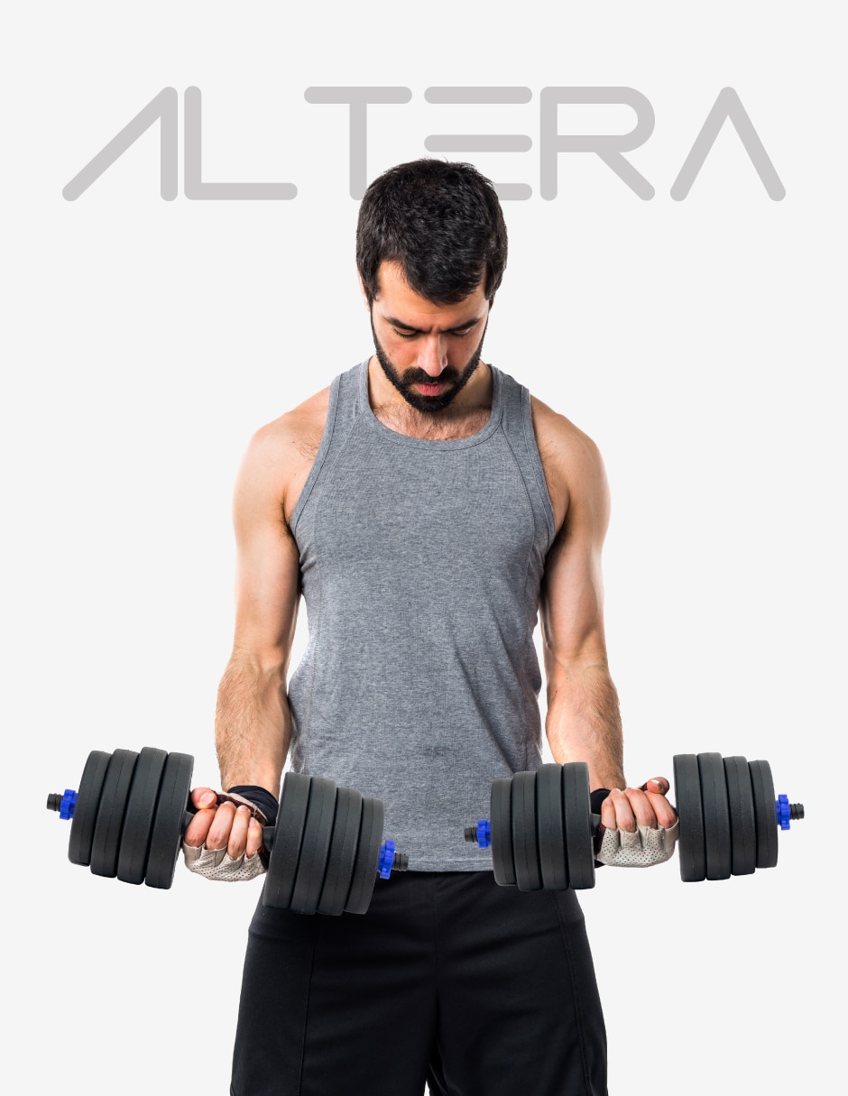 Kit mancuernas de peso variable Altera 30 kg 24 piezas