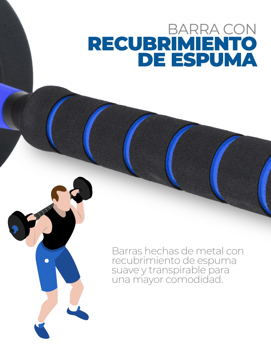 Kit mancuernas de peso variable Altera 30 kg 24 piezas