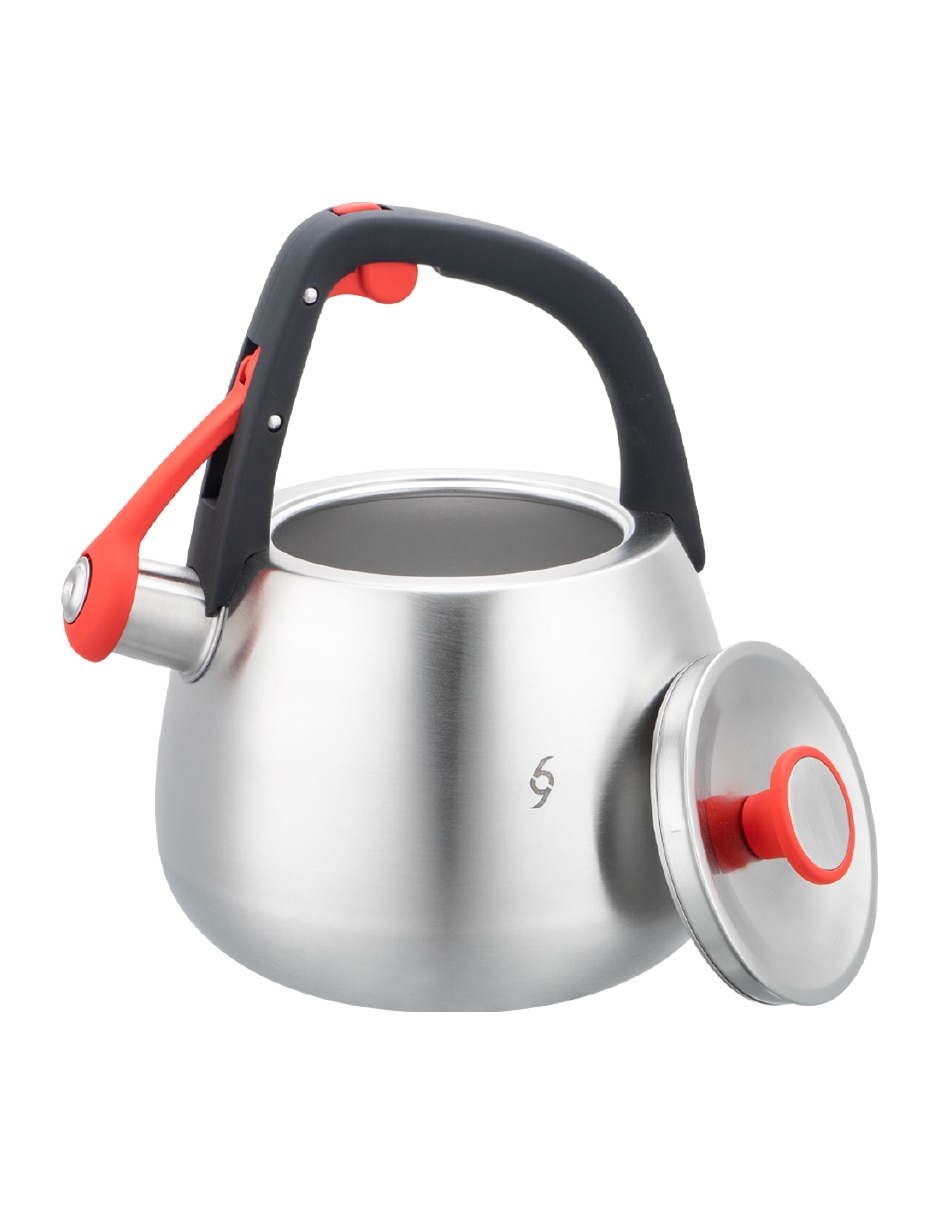 Tetera silbadora de acero inoxidable
