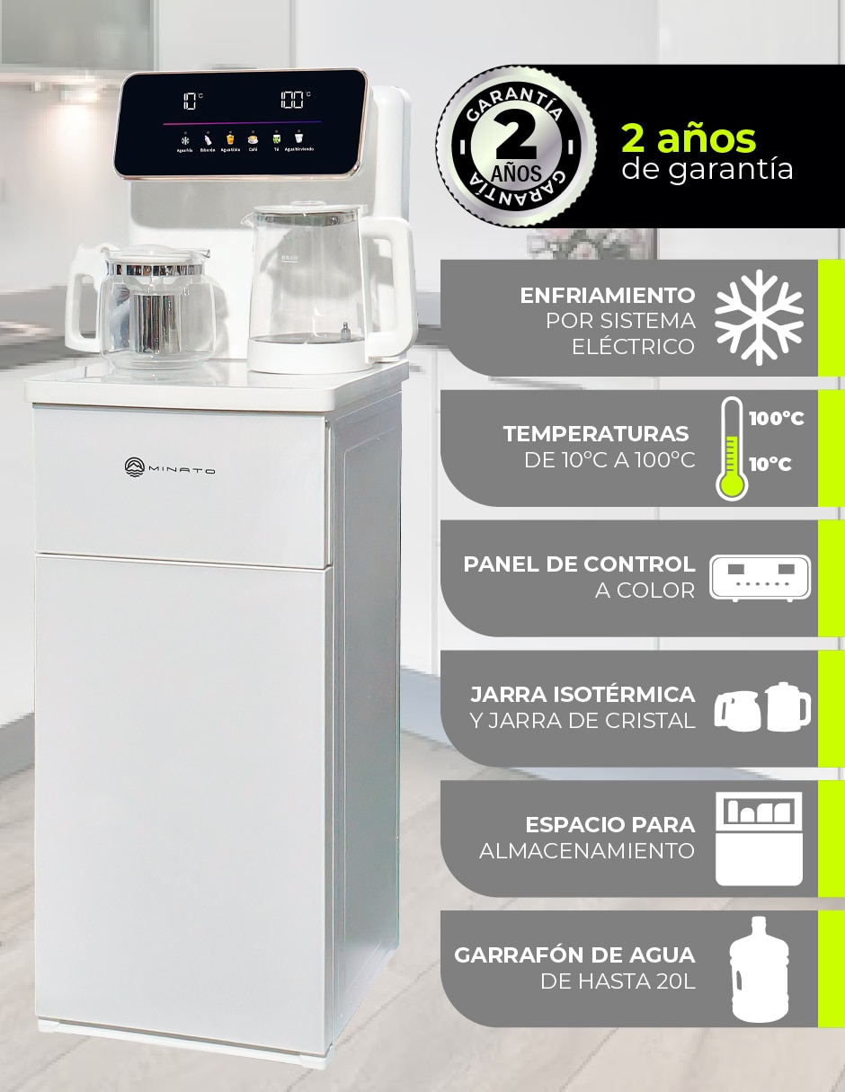 Dispensador de agua eléctrico Minato MWD01W
