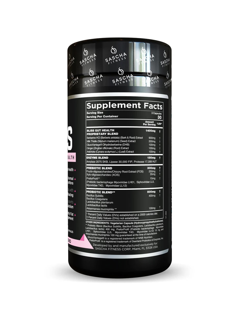 Bliss salud intestinal y digestiva con berberina de 90 caps 3