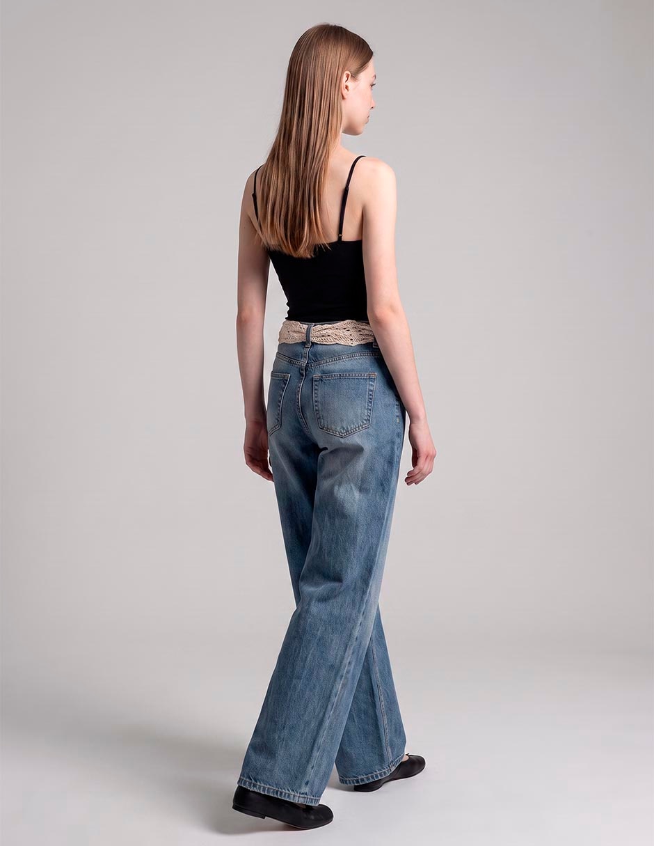 Jeans wide leg para mujer 2