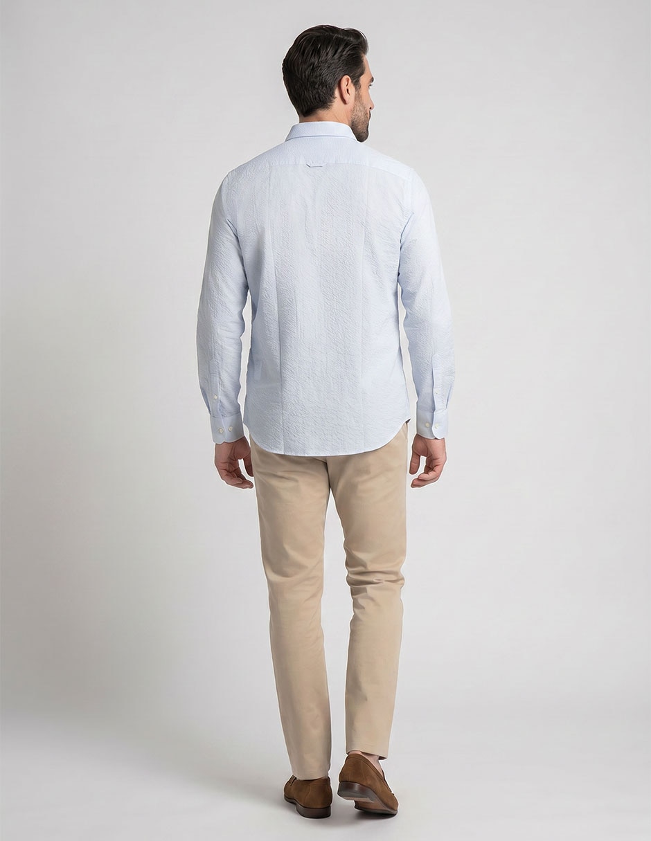 Camisa casual manga larga para hombre