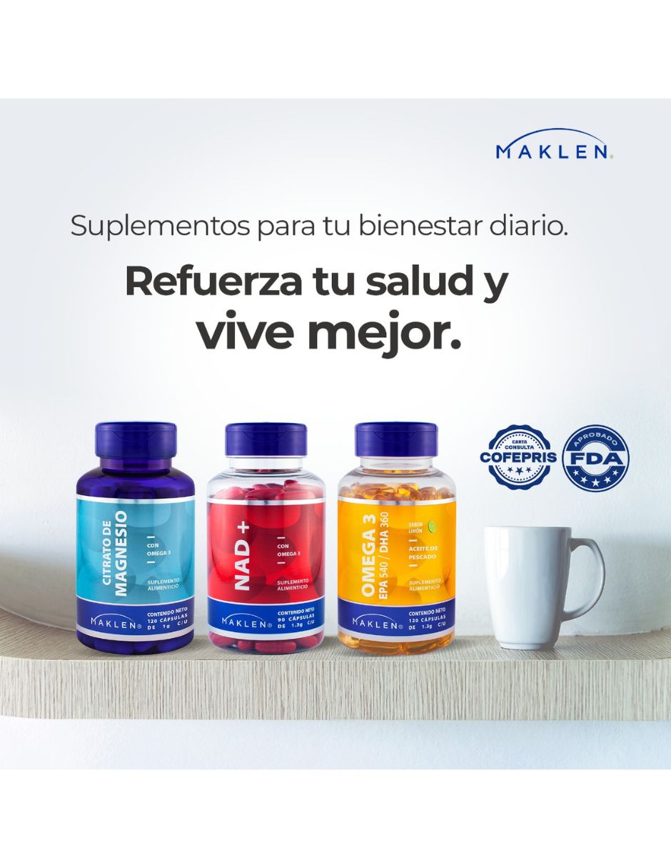 B-Focus Luteína Zeaxantina Omega 3 Maklen de 120 cápsulas