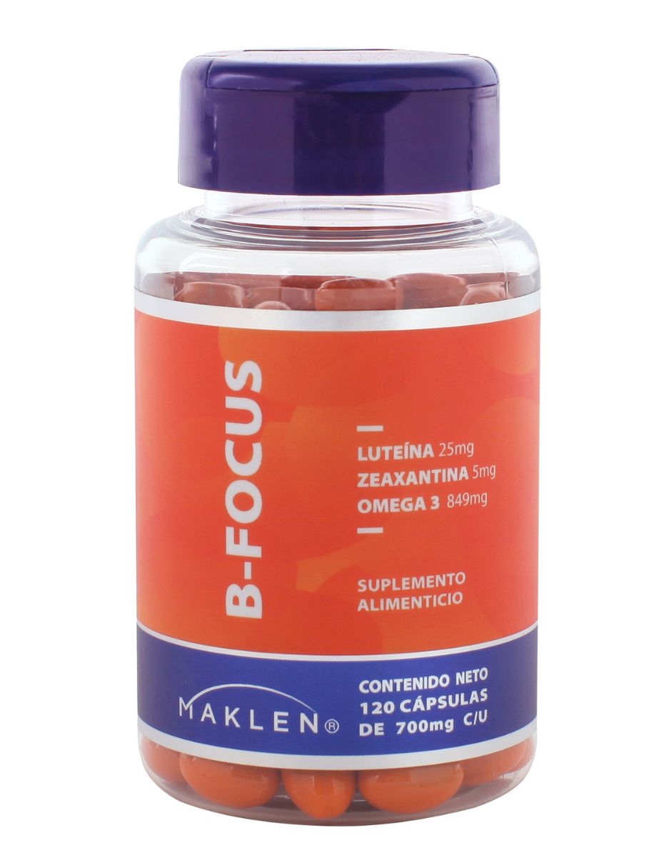 B-Focus Luteína Zeaxantina Omega 3 de 120 cápsulas