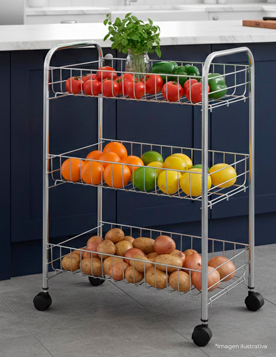 Carrito organizador armable Cantia Nimes
