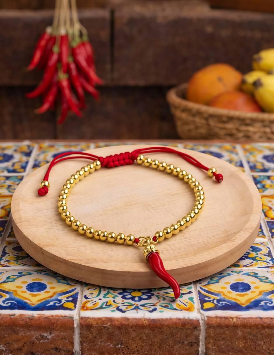Pulsera Yoiko con acabado baño de oro18 K