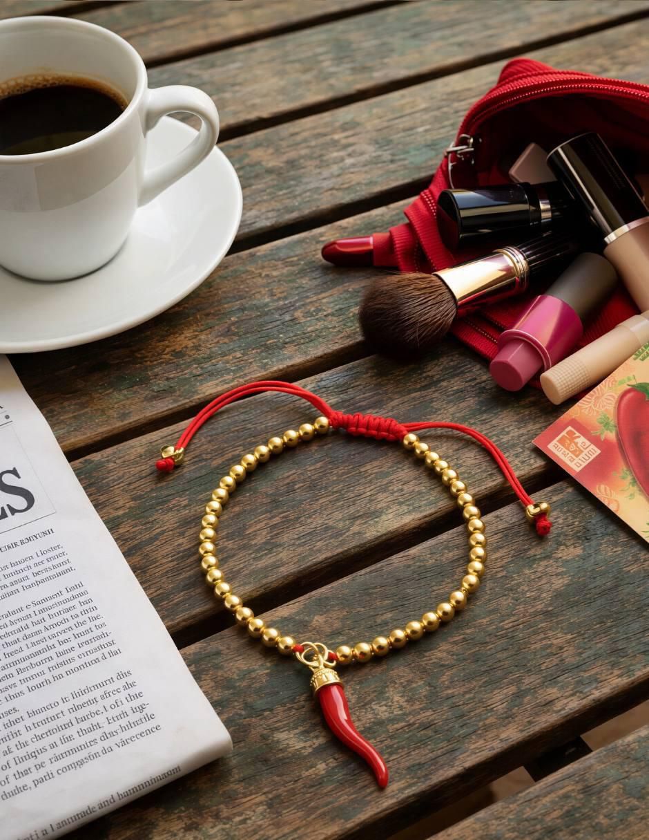 Pulsera Yoiko con acabado baño de oro18 K