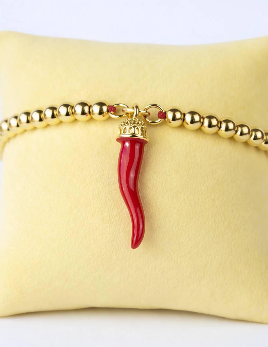 Pulsera Yoiko con acabado baño de oro18 K