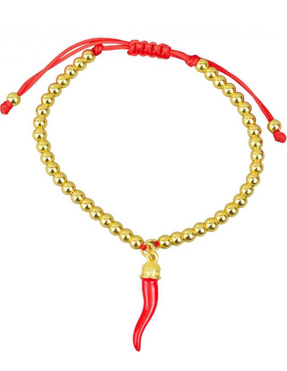 Pulsera con acabado baño de oro18 K