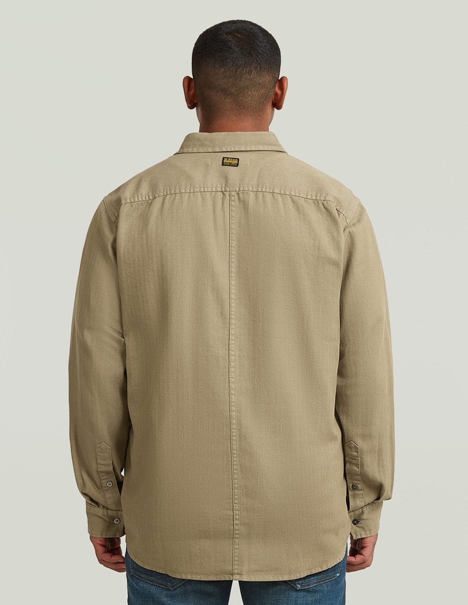 Camisa casual g-star manga larga para hombre