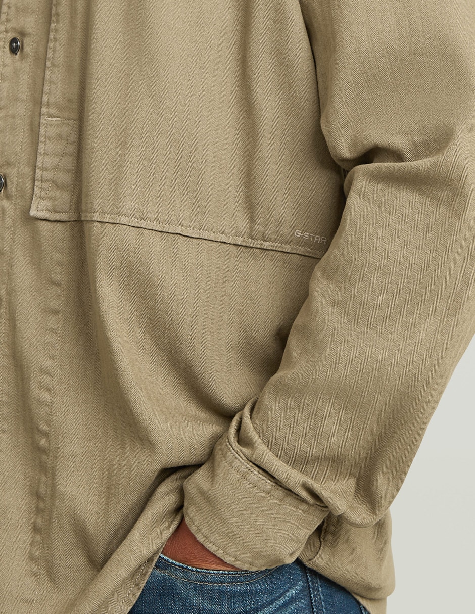 Camisa casual g-star manga larga para hombre