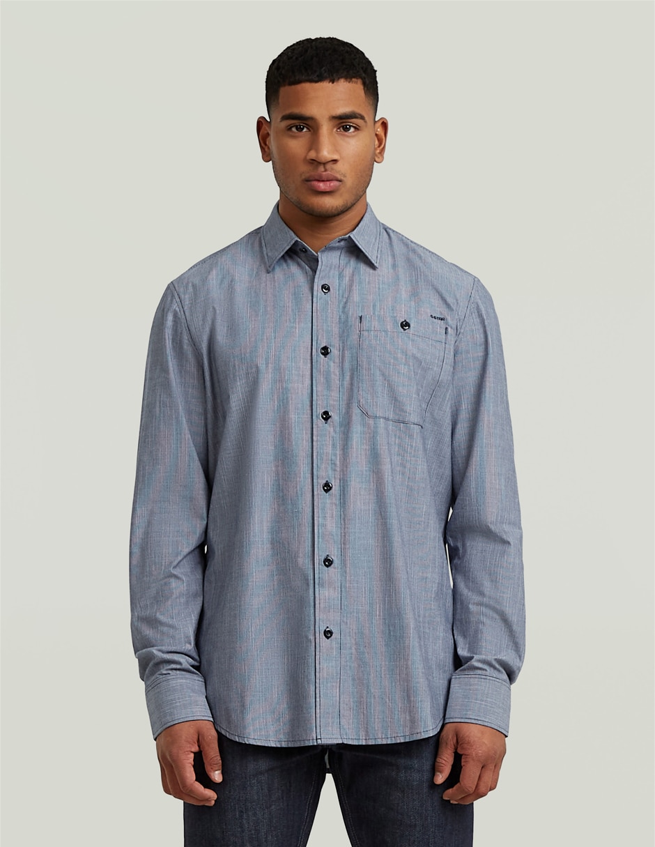 Camisa casual de algodón manga larga para hombre Camisa casual de algodón manga larga para hombre