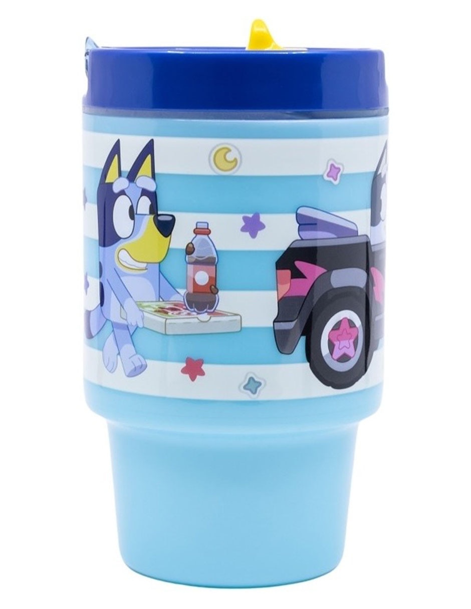 Taza de plástico Bluey con tapa rosca 530 ml 2