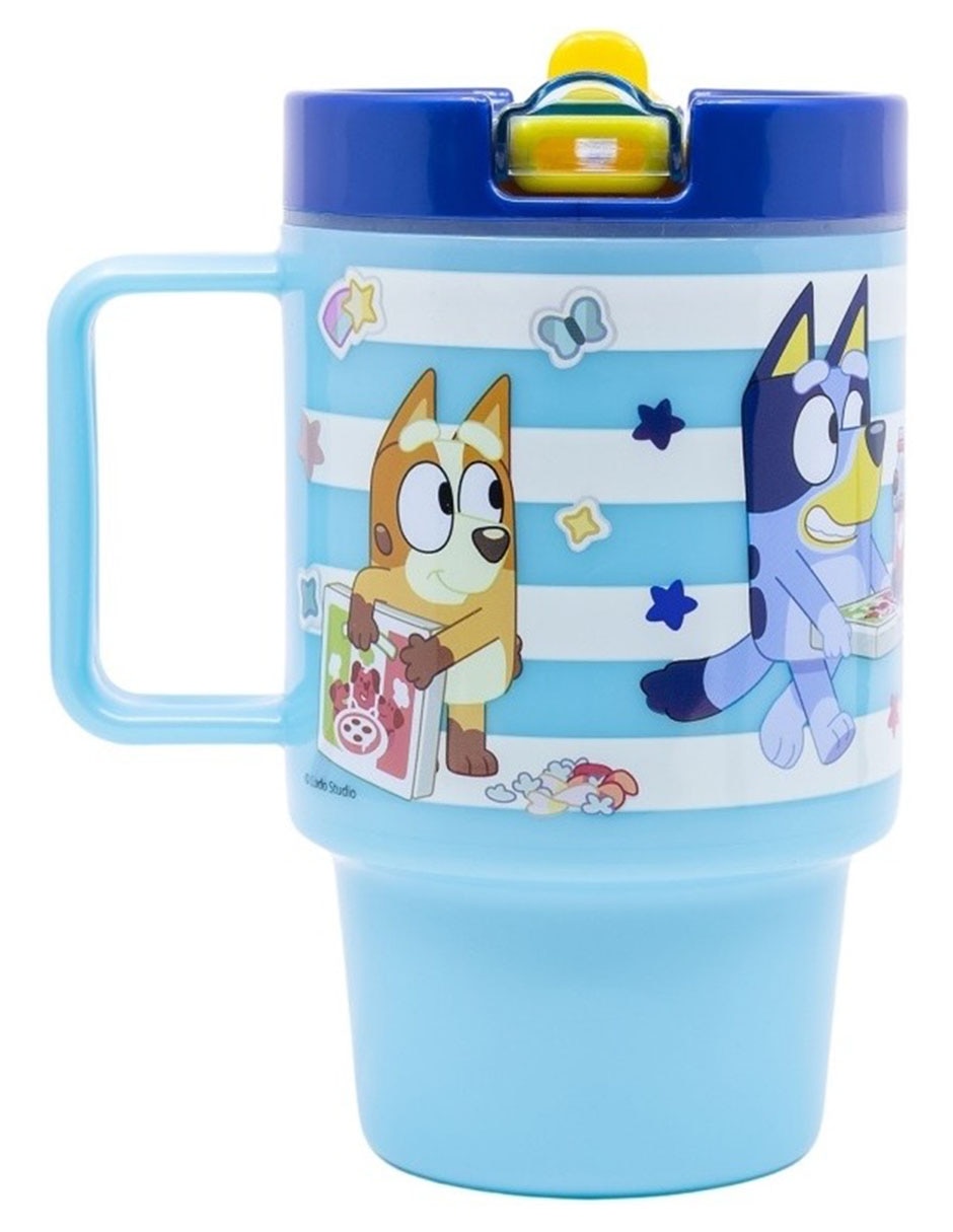 Taza de plástico Bluey con tapa rosca 530 ml 3